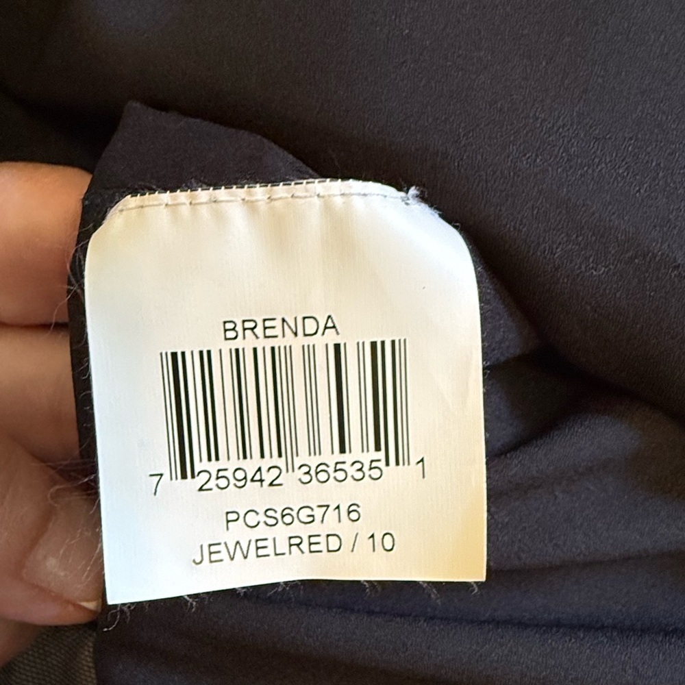 BCBGMaxAzria Brenda Jewelred Satin Sheer Bandage Bodycon Mini Dress Size 10 - Picture 10 of 11